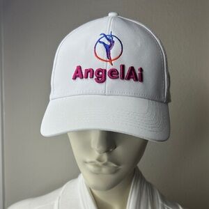 White AngelAi Embroidered Cap